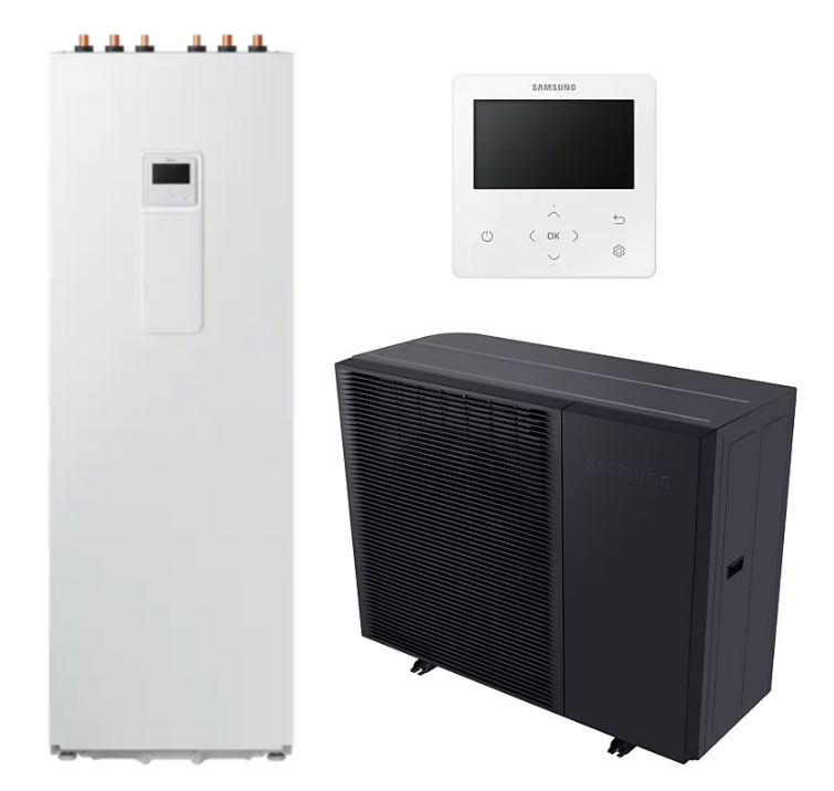 Samsung EHS MONO R290 No Pump + ClimateHub 8.00/8.00 kW su integruotu boileriu 260l trifazis AE080CXYDGK/EU AE260CNWMGG/EU