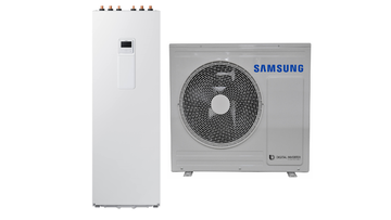Samsung EHS ClimateHub MONO 16.00/14.00 kW R32 su integruotu boileriu 260l trifazis AE160RXYDGG/EU AE260CNWMGG/EU MWR-WW10KN