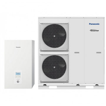 Panasonic Bi-Bloc 9 kW T-CAP Super tylus be integruoto boilerio WH-SQC09H3E8 / WH-UQ09HE8